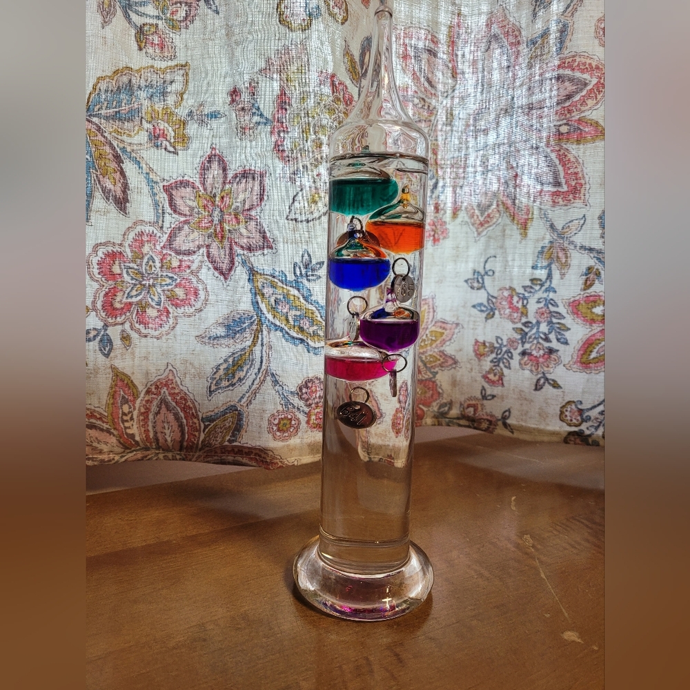 Colorful Glass Temperature Gauge